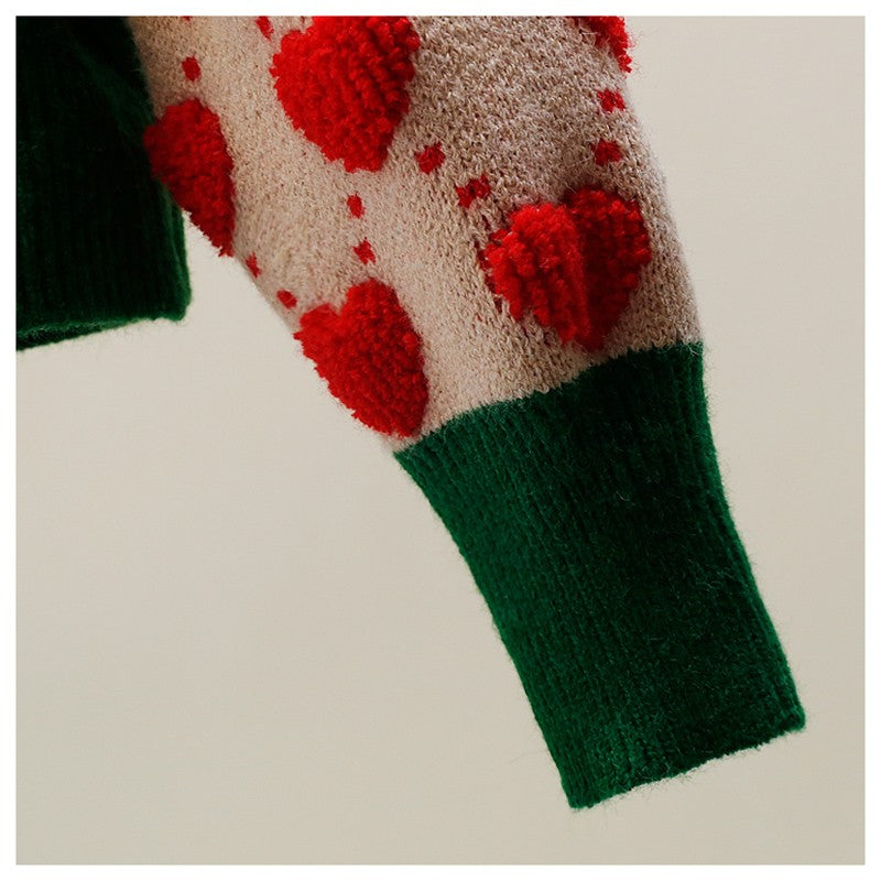 Cardigan Heart & strass