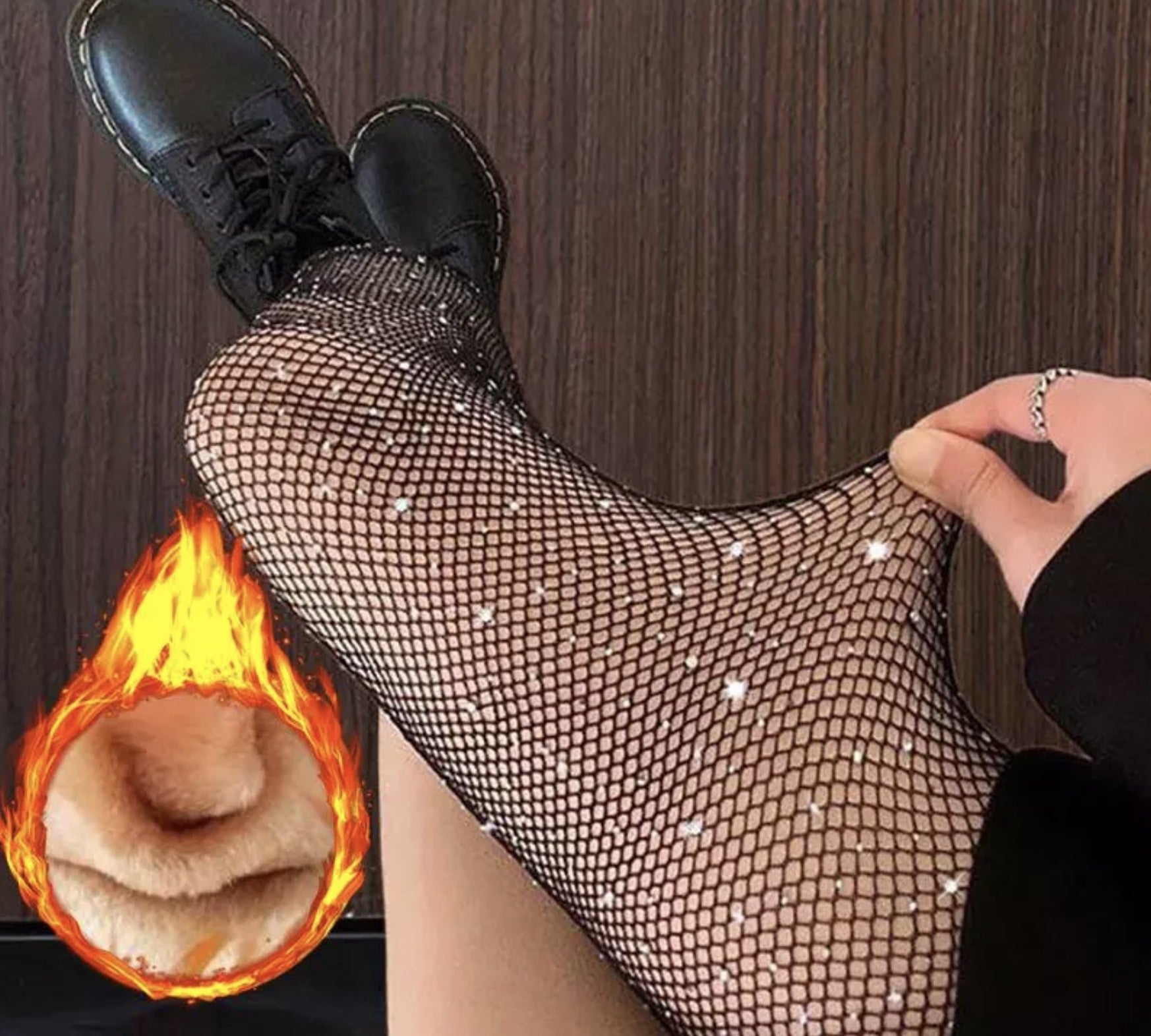 Collant imbottite rete