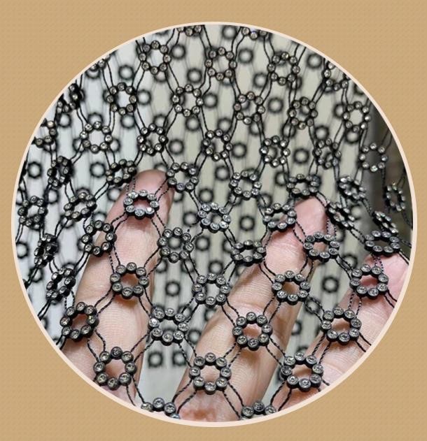 Maxidress rete strass Roundly