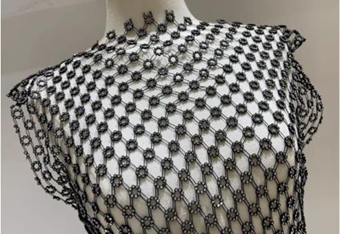 Maxidress rete strass Roundly