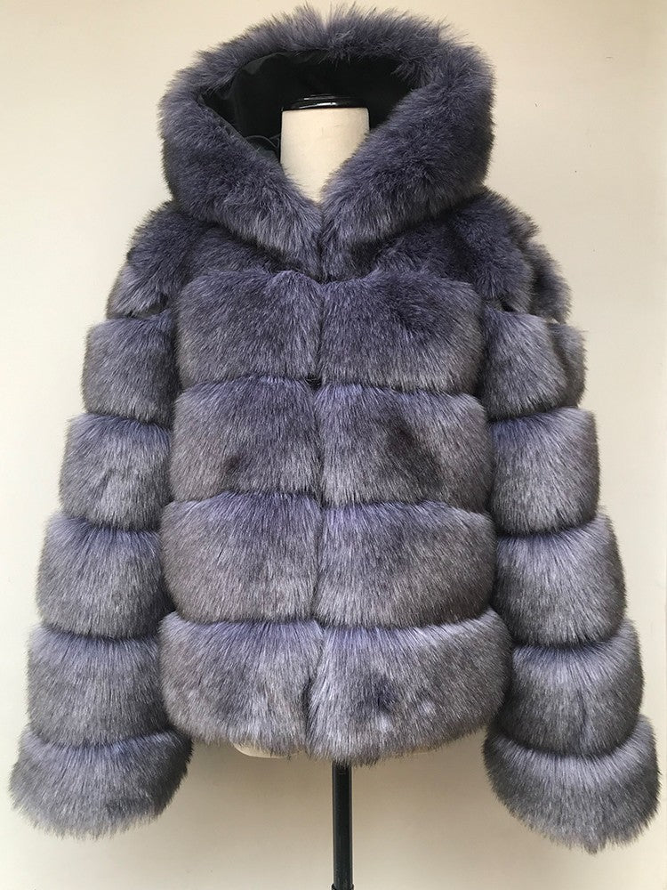 Pelliccia cappuccio Elodie