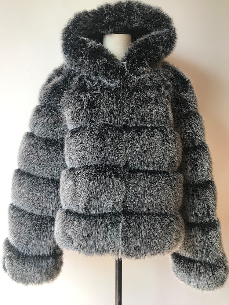 Pelliccia cappuccio Elodie