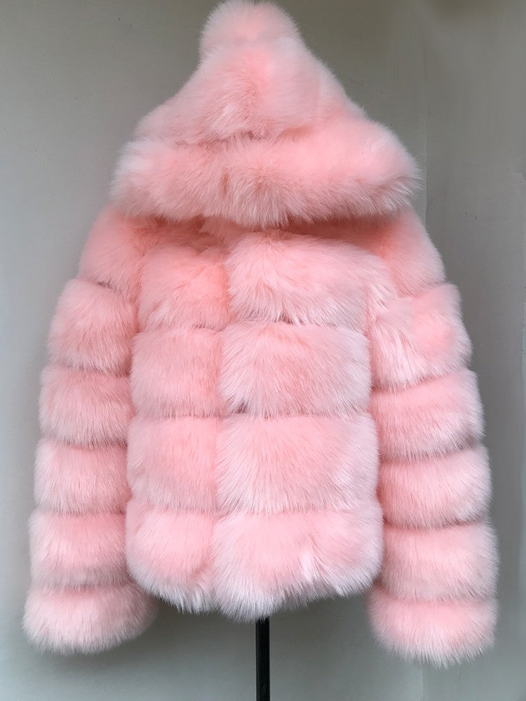 Pelliccia cappuccio Elodie