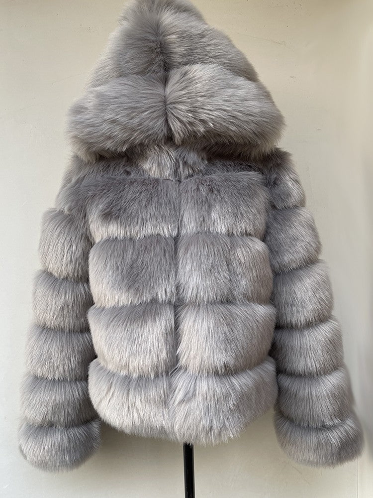 Pelliccia cappuccio Elodie