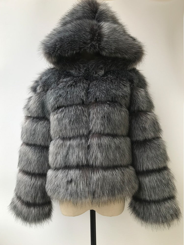 Pelliccia cappuccio Elodie