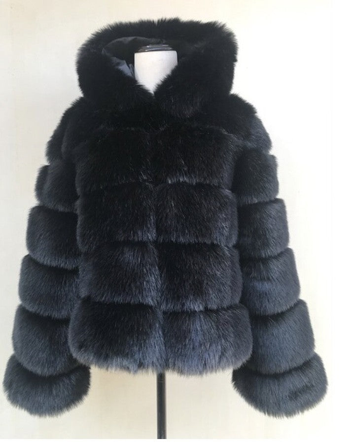 Pelliccia cappuccio Elodie