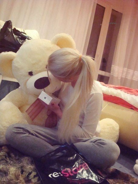 Teddy Bear 120 cm Marrone scuro vista laterale | Dream Shop