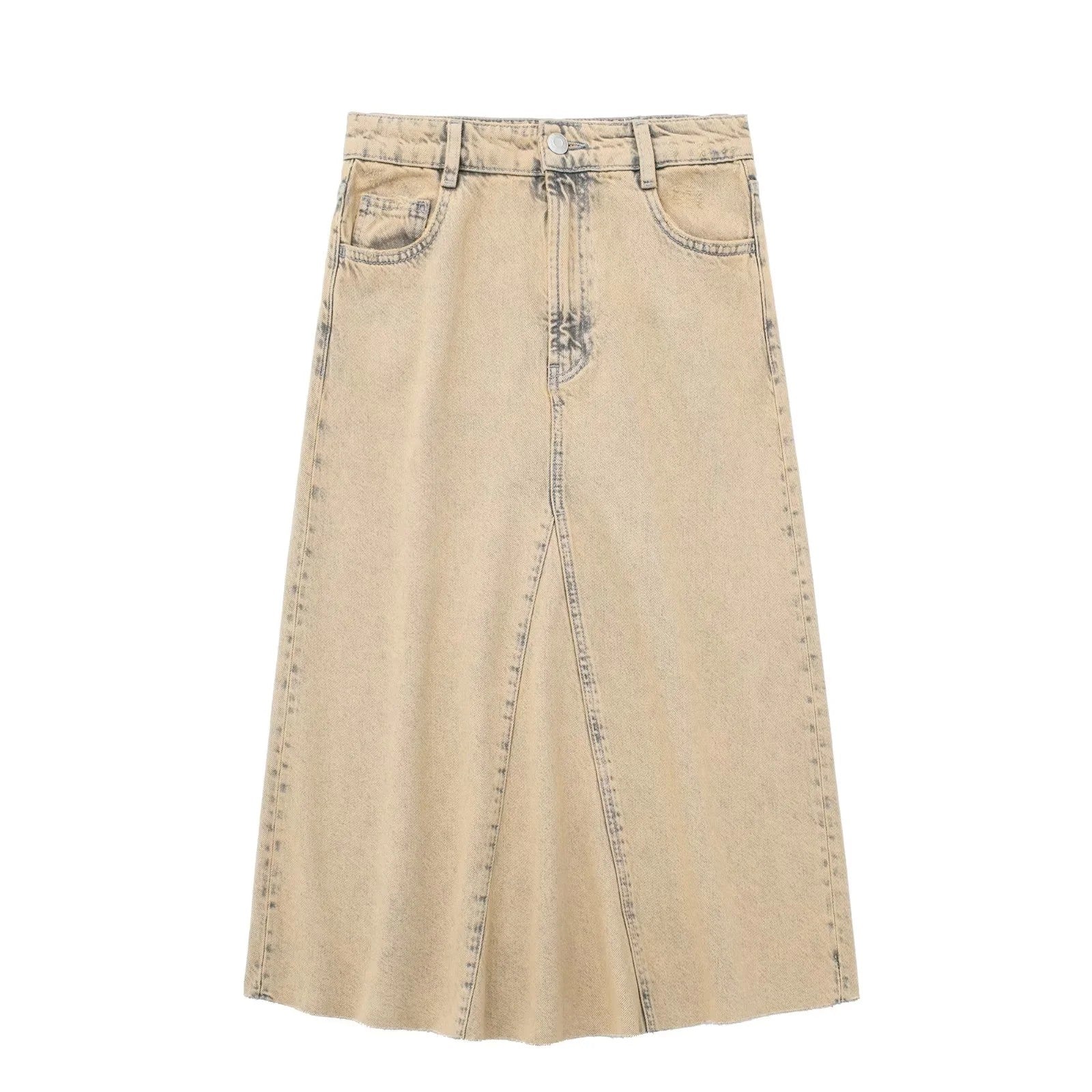 Maxigonna denim spacco Jou