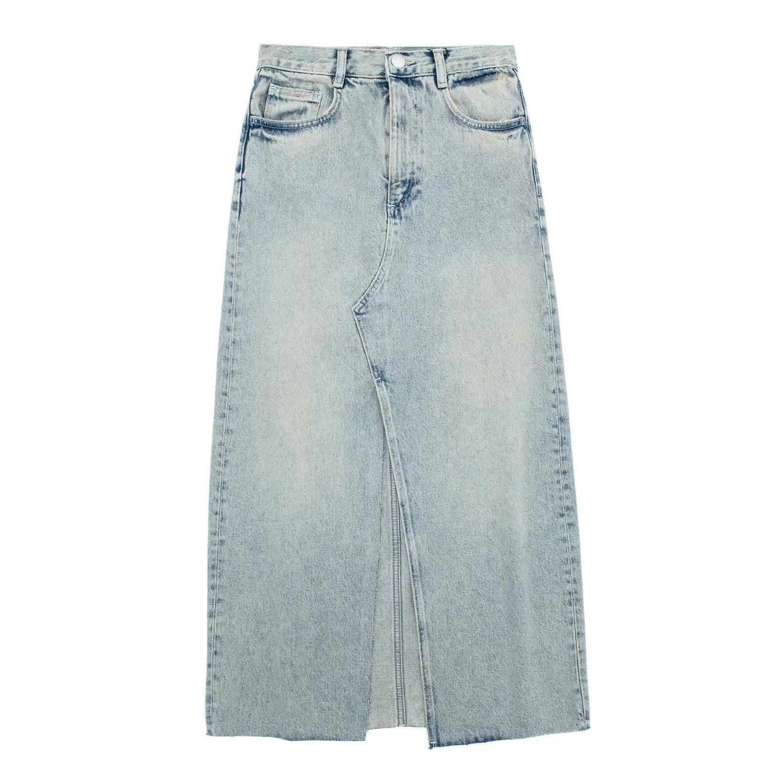 Maxigonna denim spacco Jou