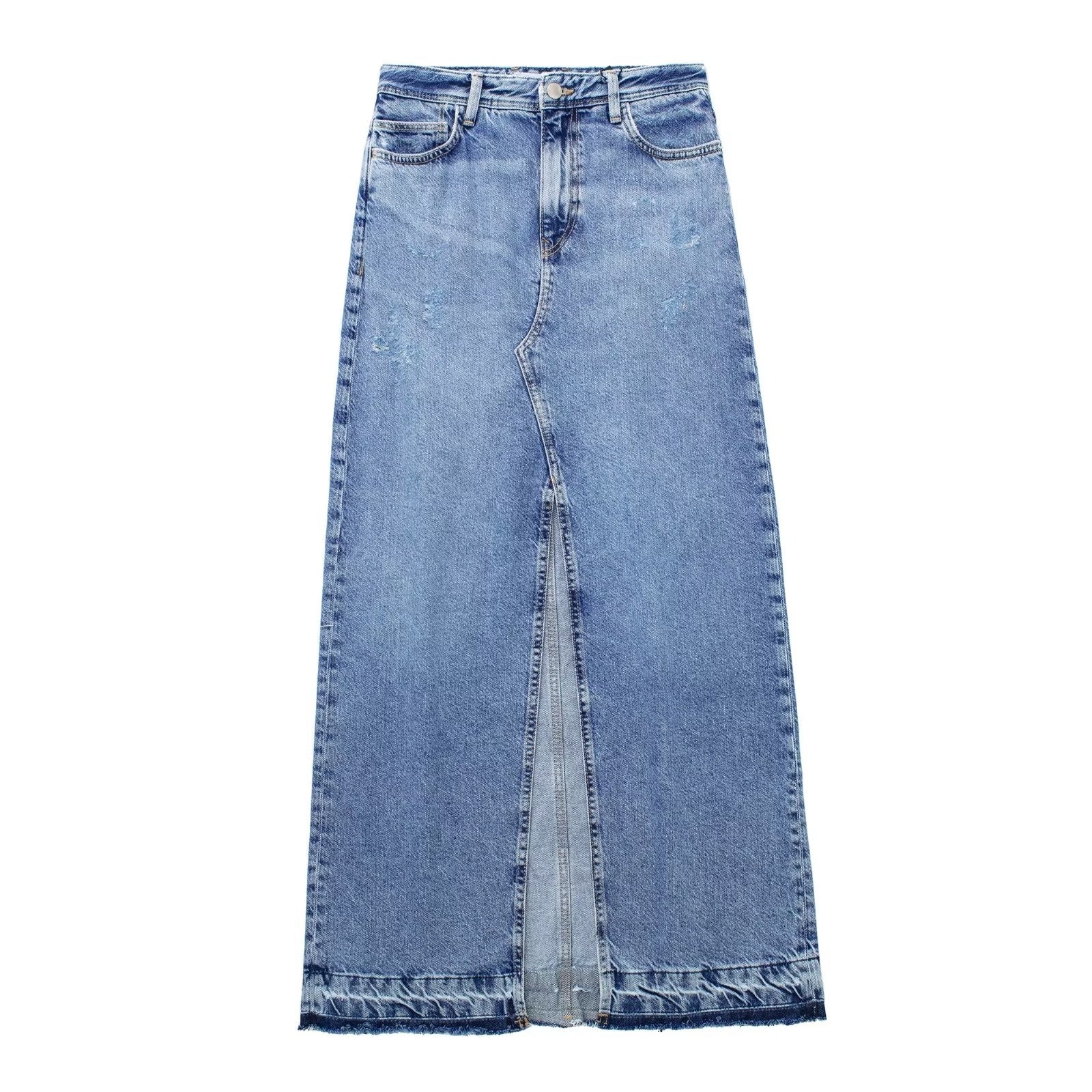 Maxigonna denim spacco Jou