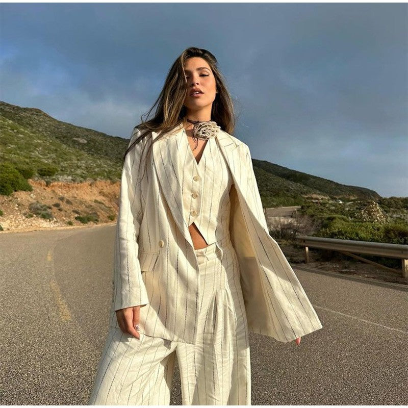 Completo tailleur gessato Lilp