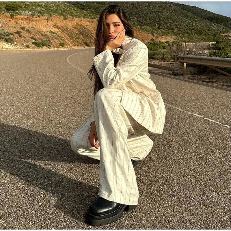 Completo tailleur gessato Lilp