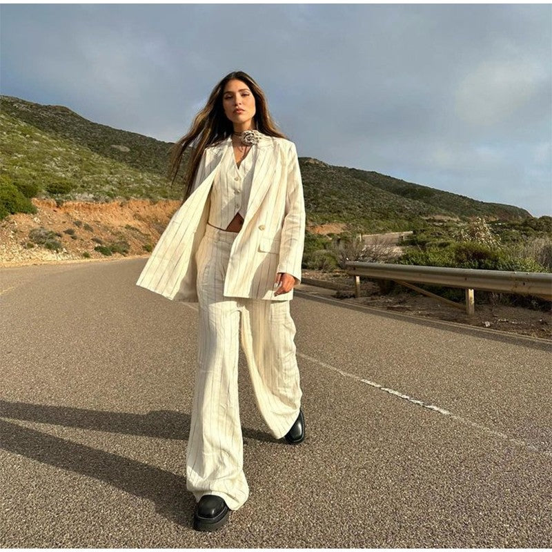 Completo tailleur gessato Lilp