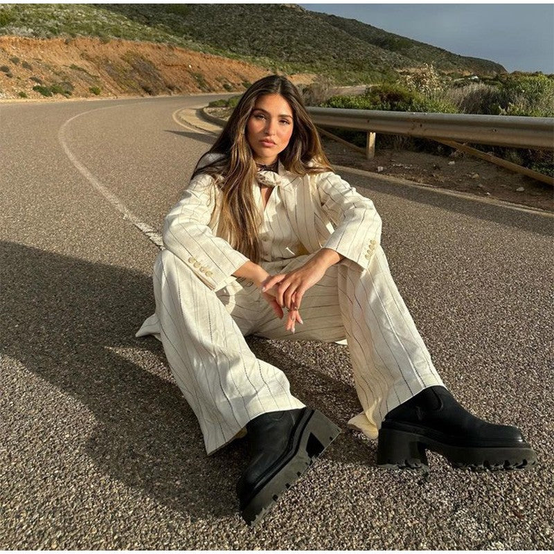 Completo tailleur gessato Lilp