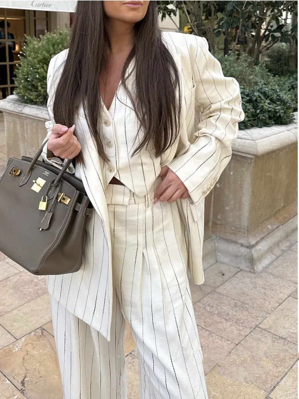 Completo tailleur gessato Lilp