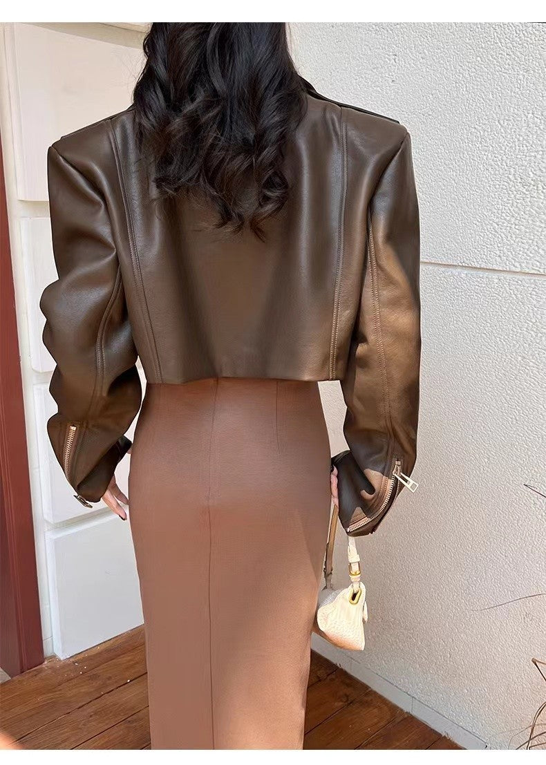 Giacca corta pelle Olivya