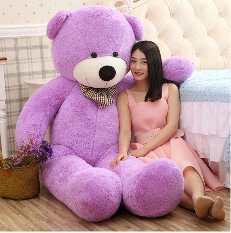 Teddy Bear 120 cm Viola vista laterale | Dream Shop