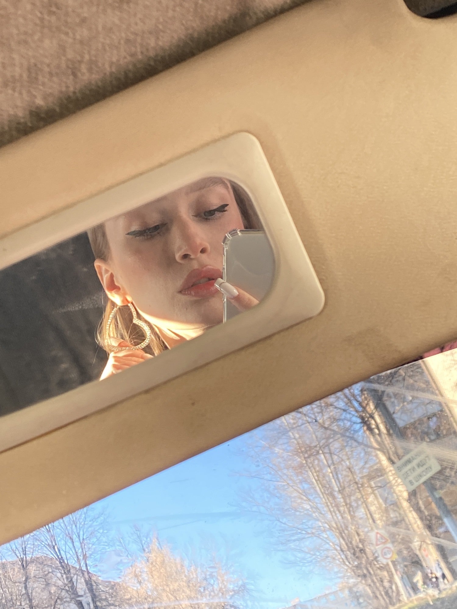 Orecchini cuore diamanti giganti