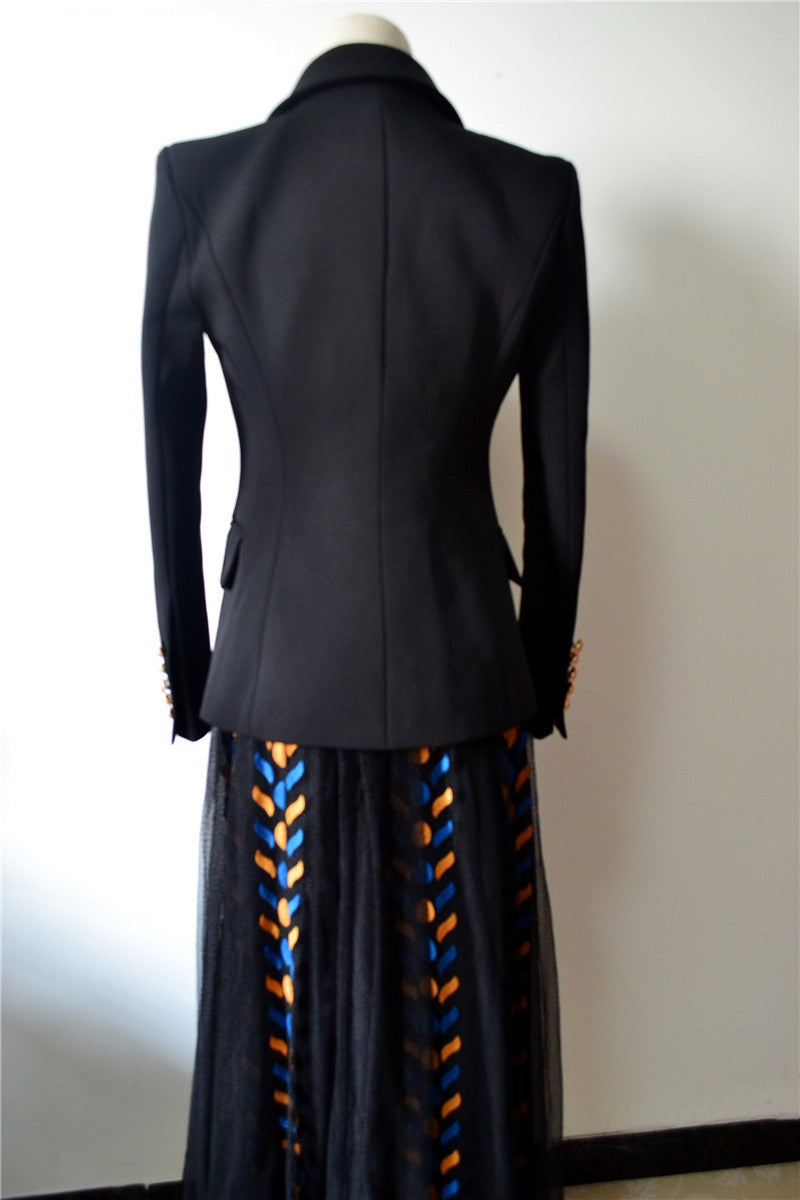 Tailleur goldbuttons skirt