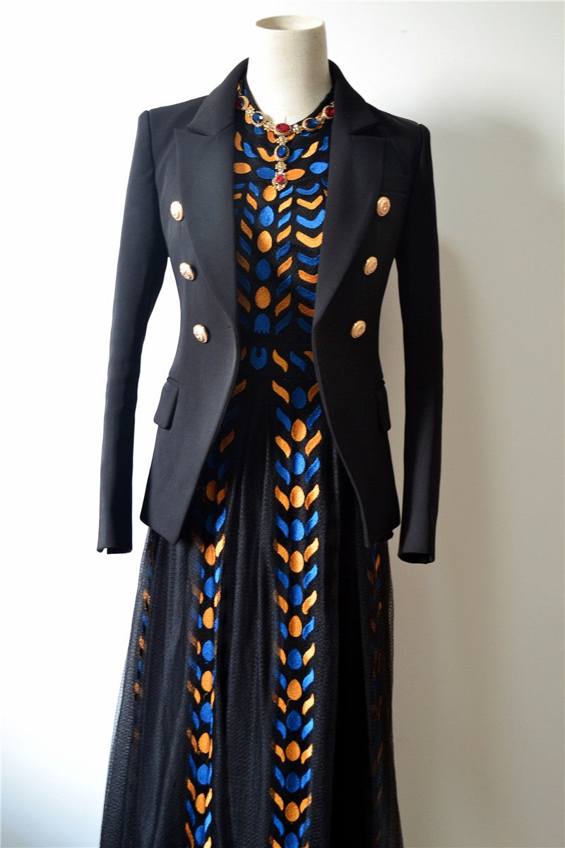 Tailleur goldbuttons skirt