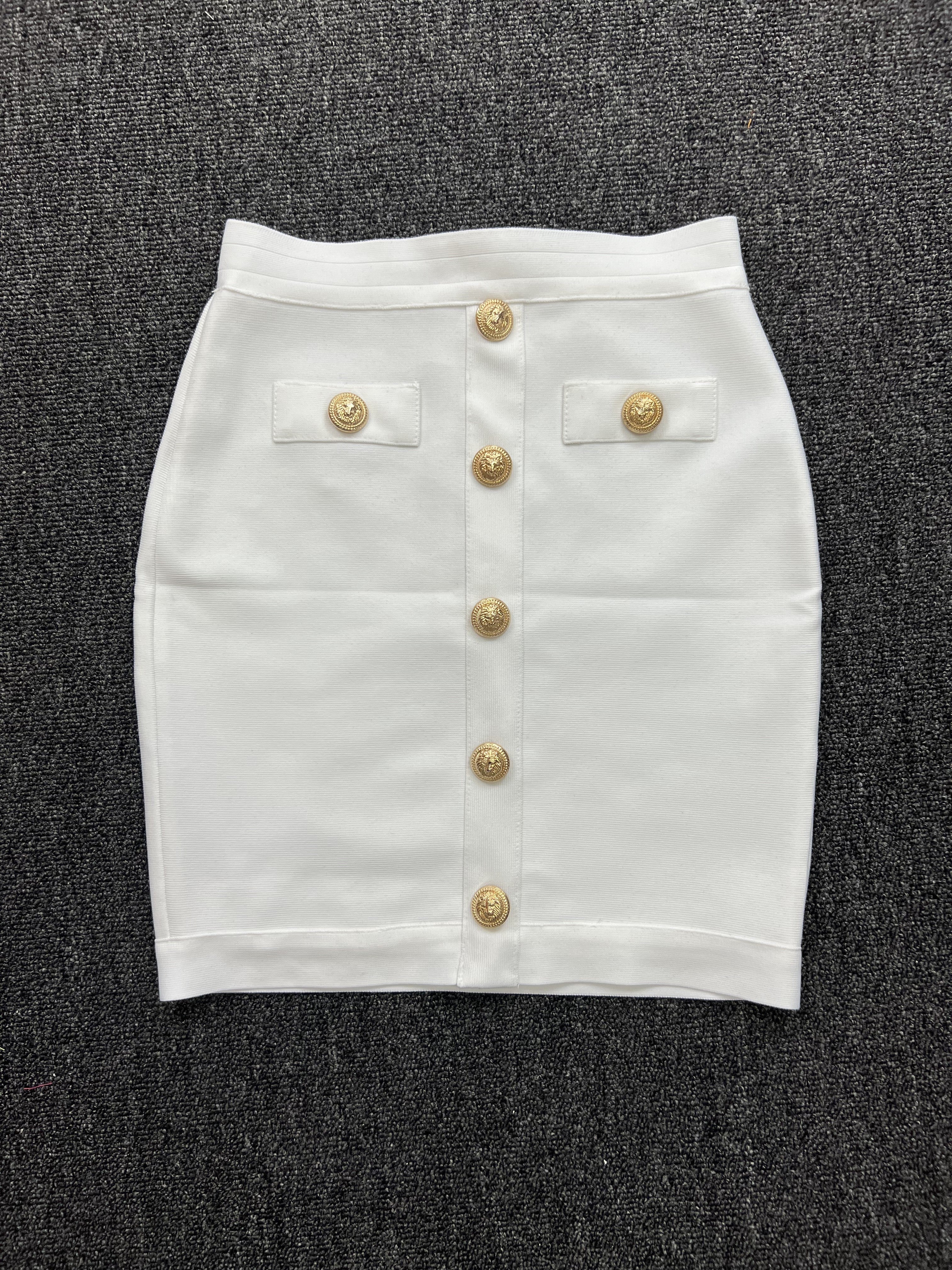 Tailleur goldbuttons skirt