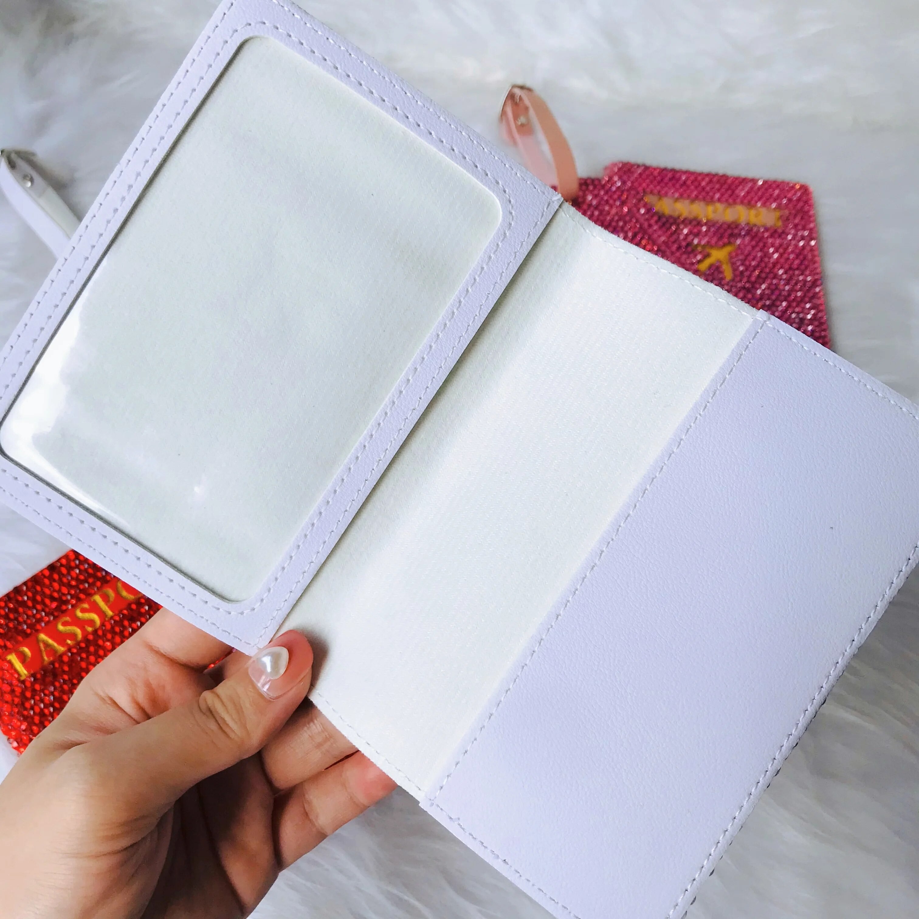 Copri passaporto strass