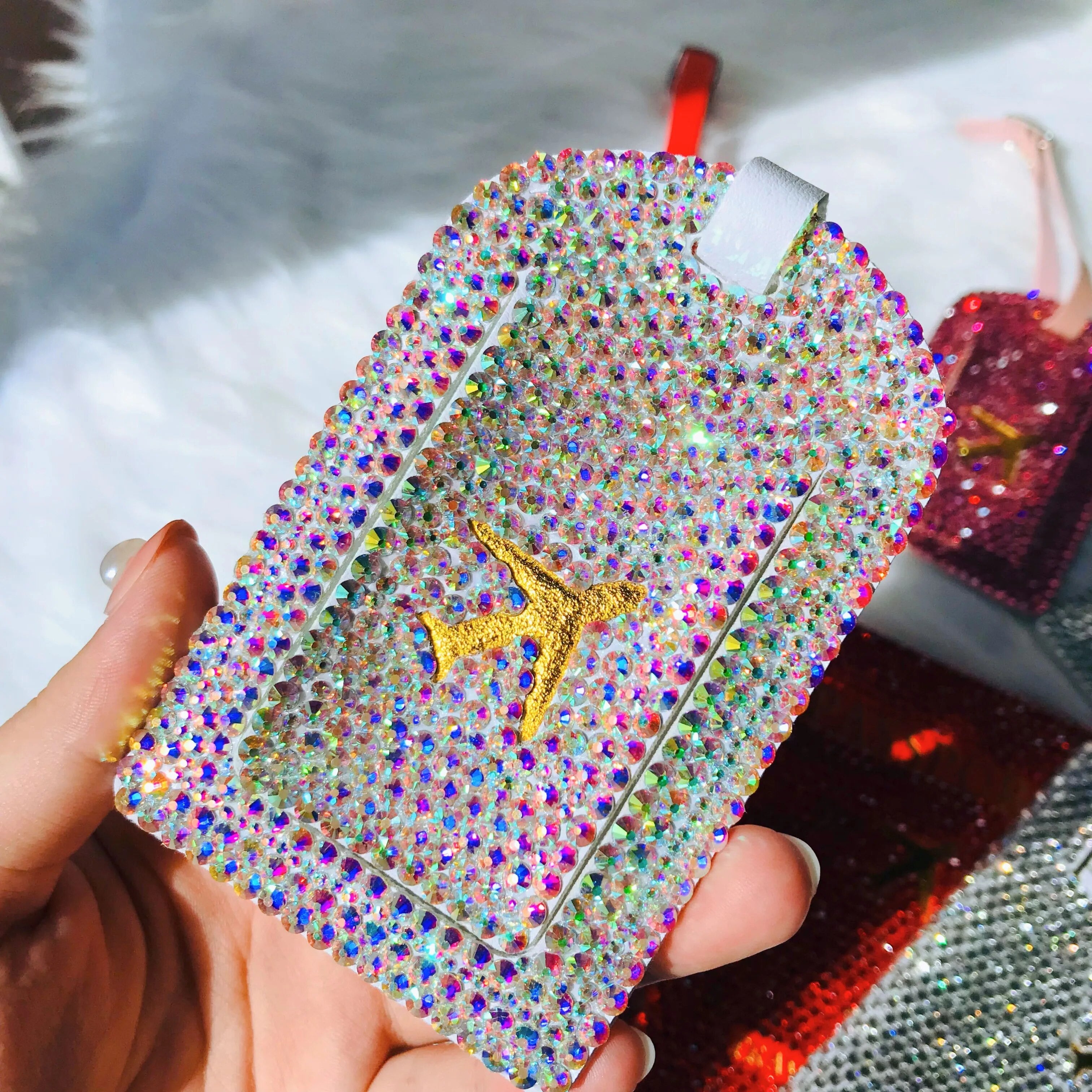 Copri passaporto strass