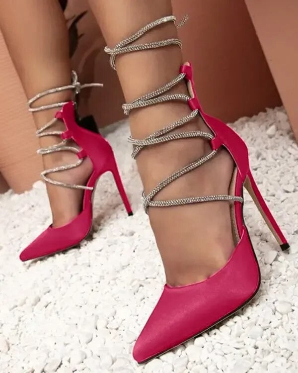 Decoltè strass string