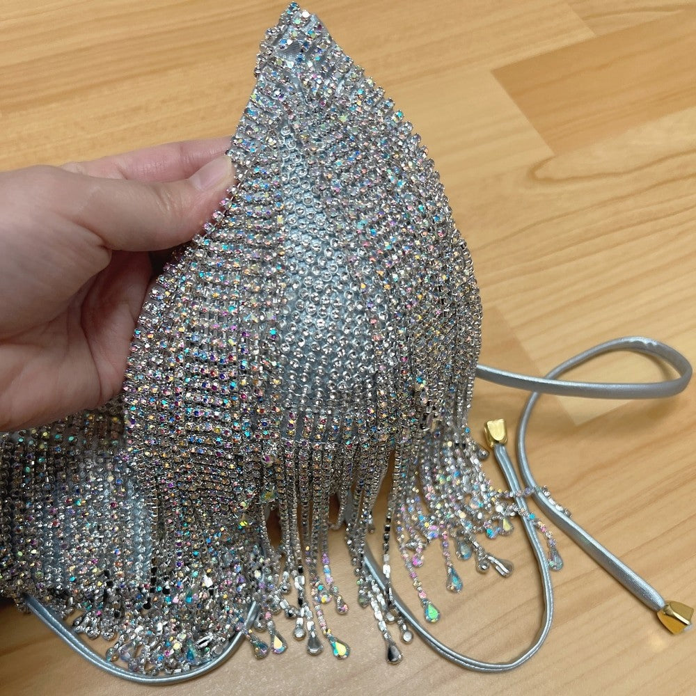 Reggiseno frange strass Grlinnis