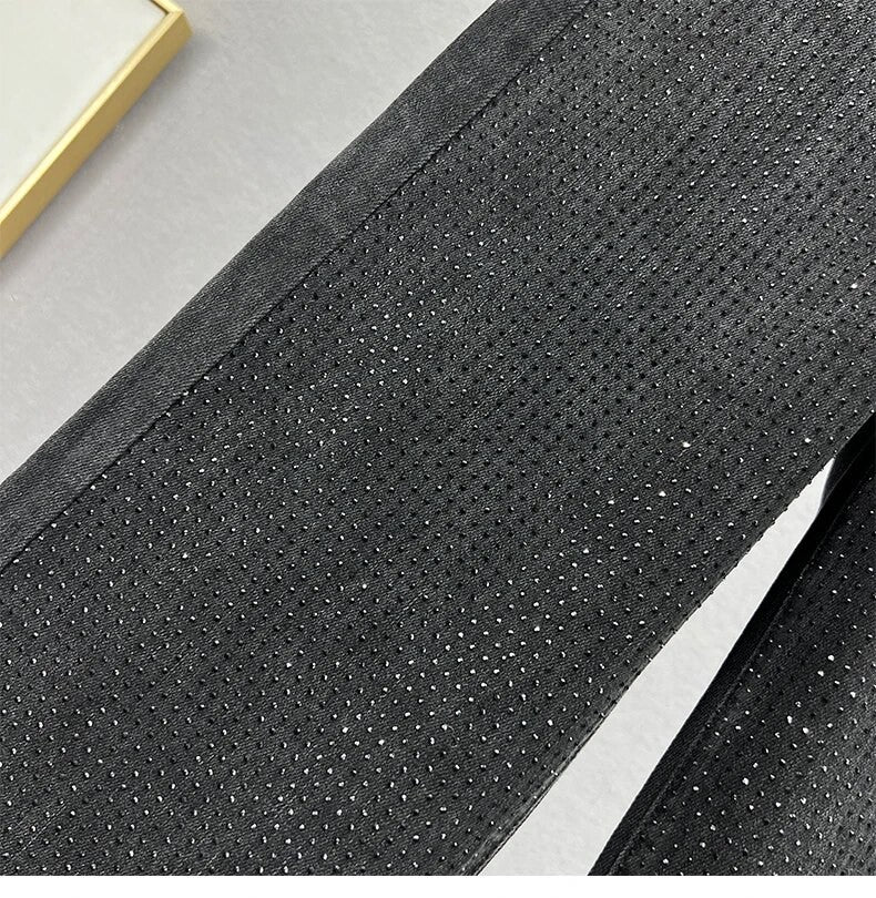 Black-strass denim streight