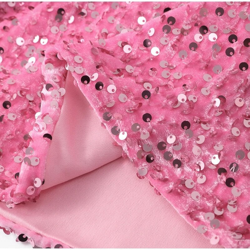 Holiday bow sequindress