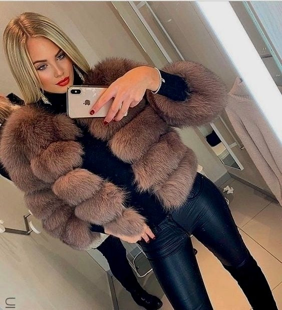 Abrigo de piel Quinzia