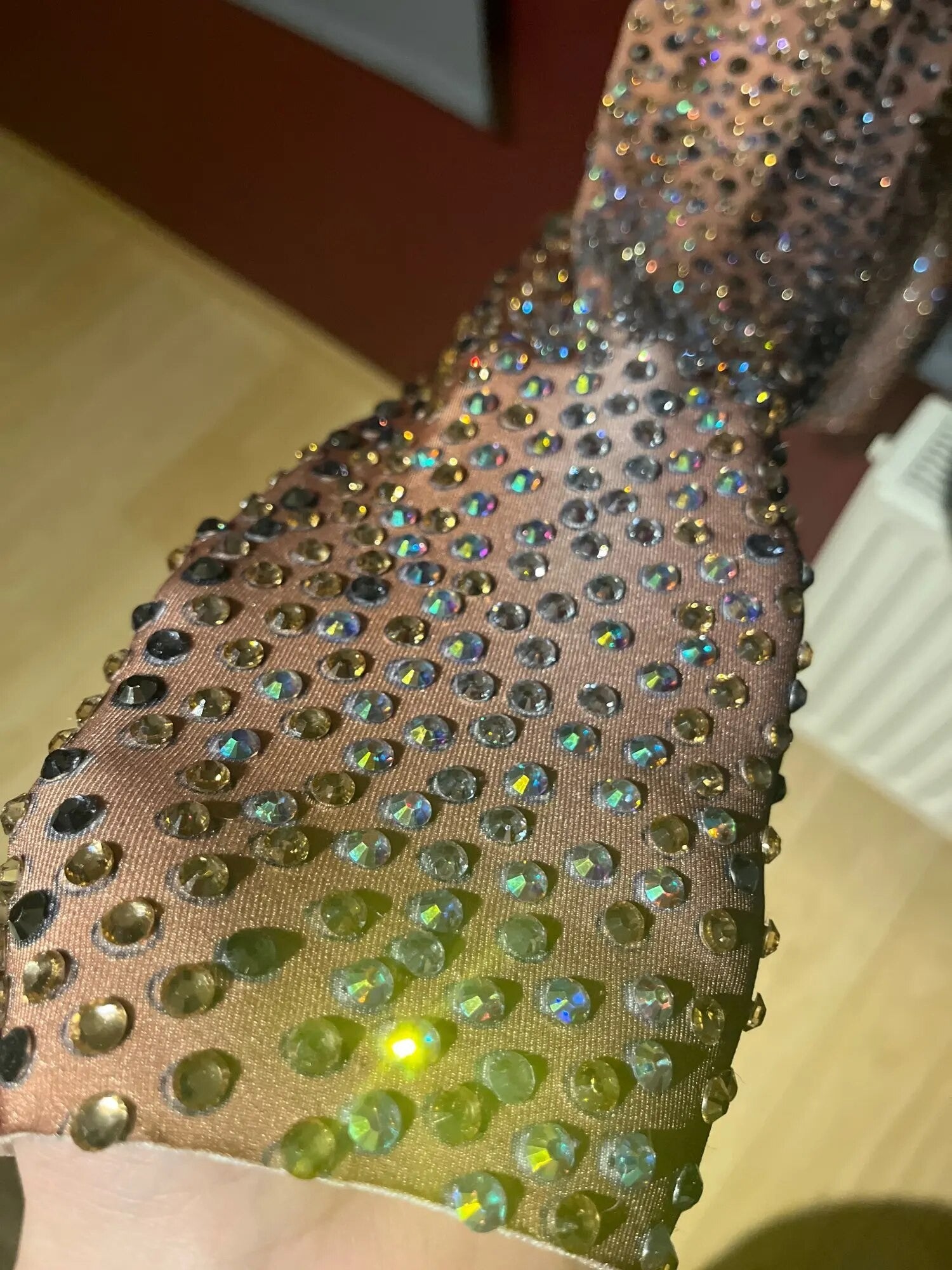 Tuta strass nude shapes