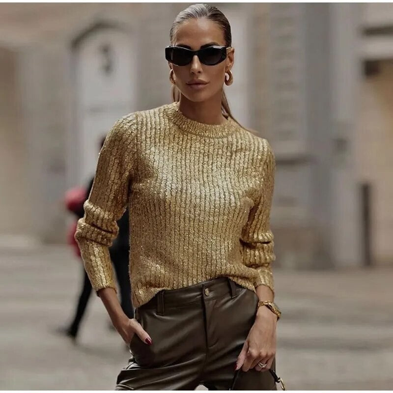 Maglioni metal girocollo