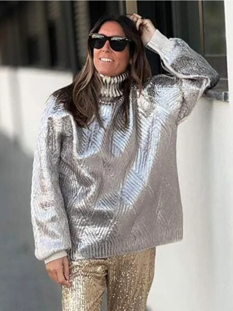 Maglioni metal girocollo