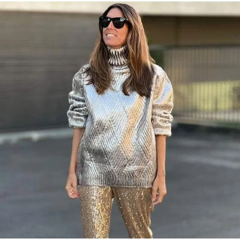 Maglioni metal girocollo