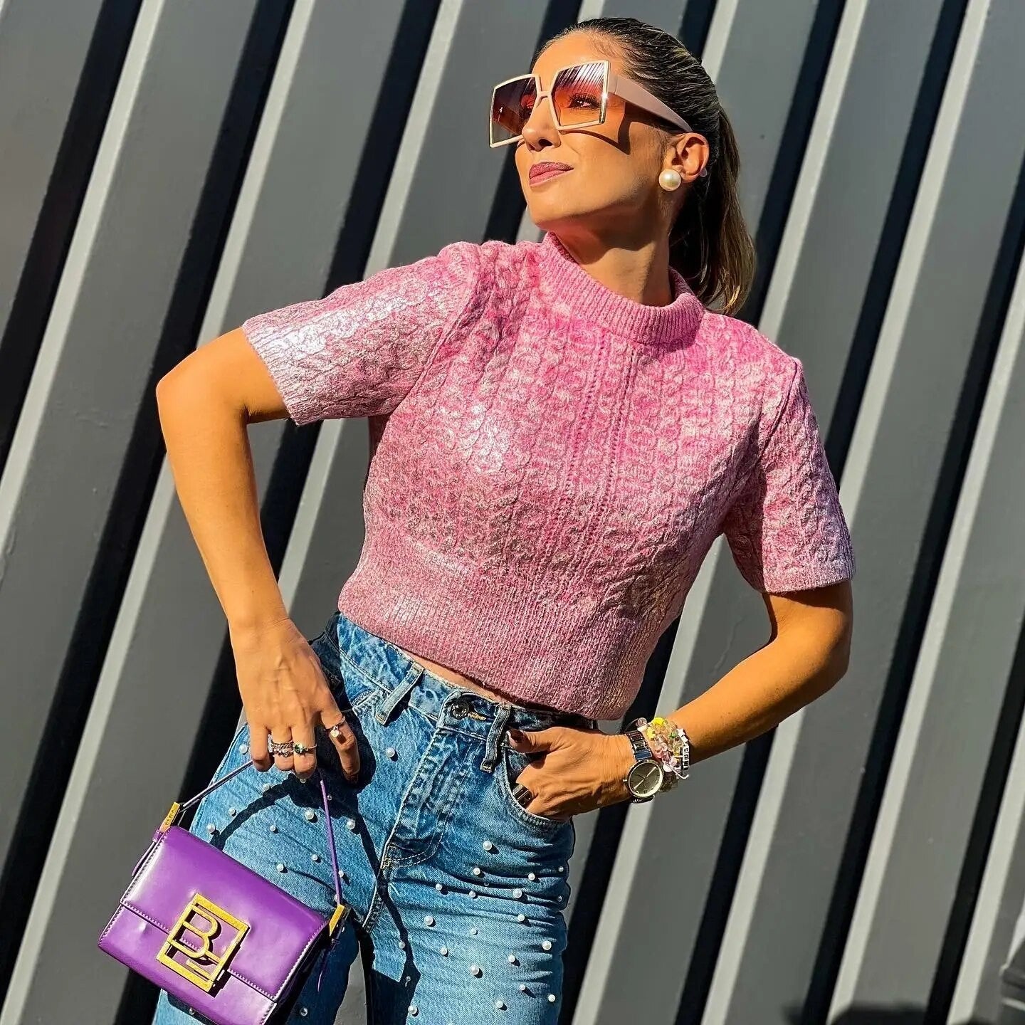 Maglioni metal girocollo