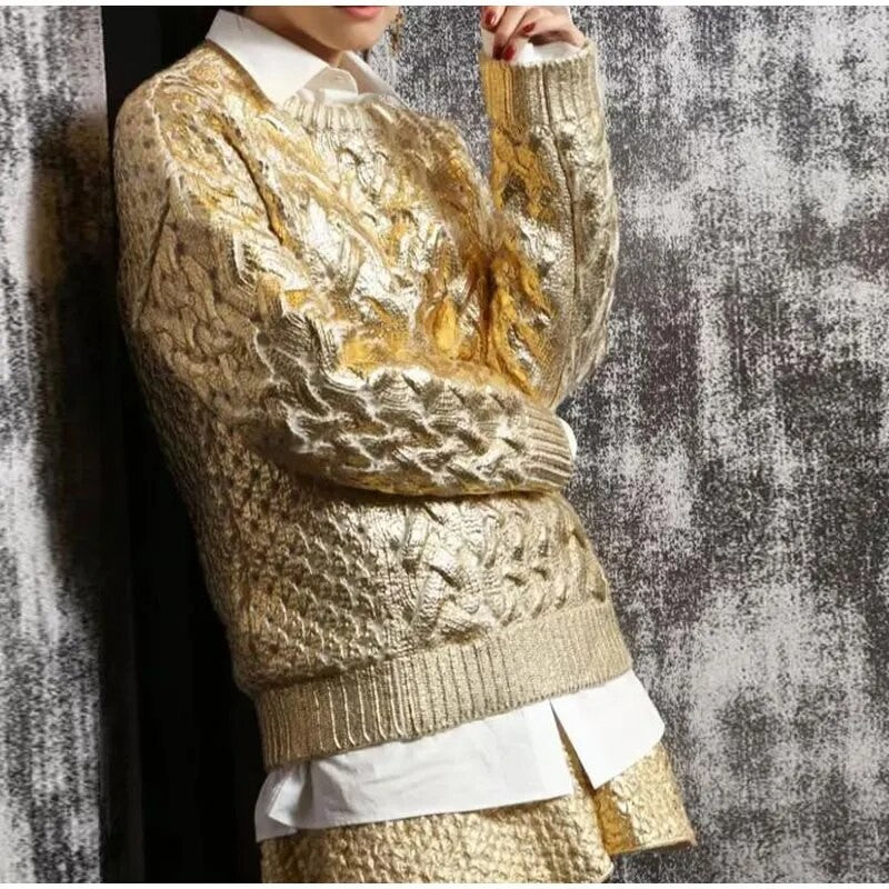 Maglioni metal girocollo