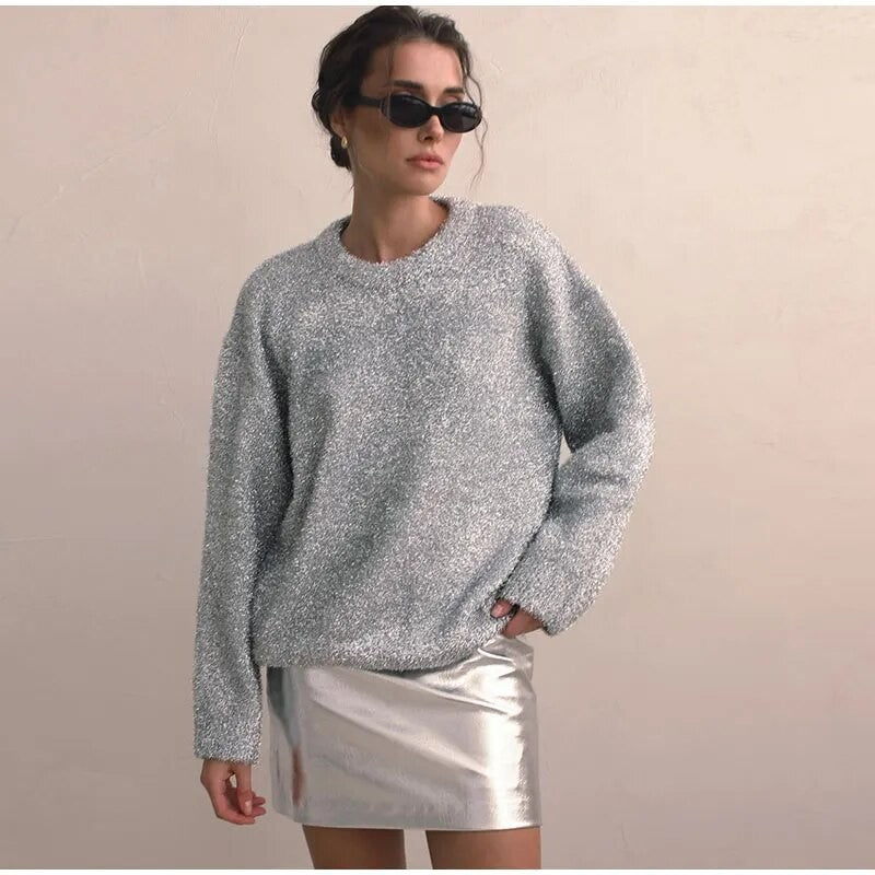 Maglioni metal girocollo