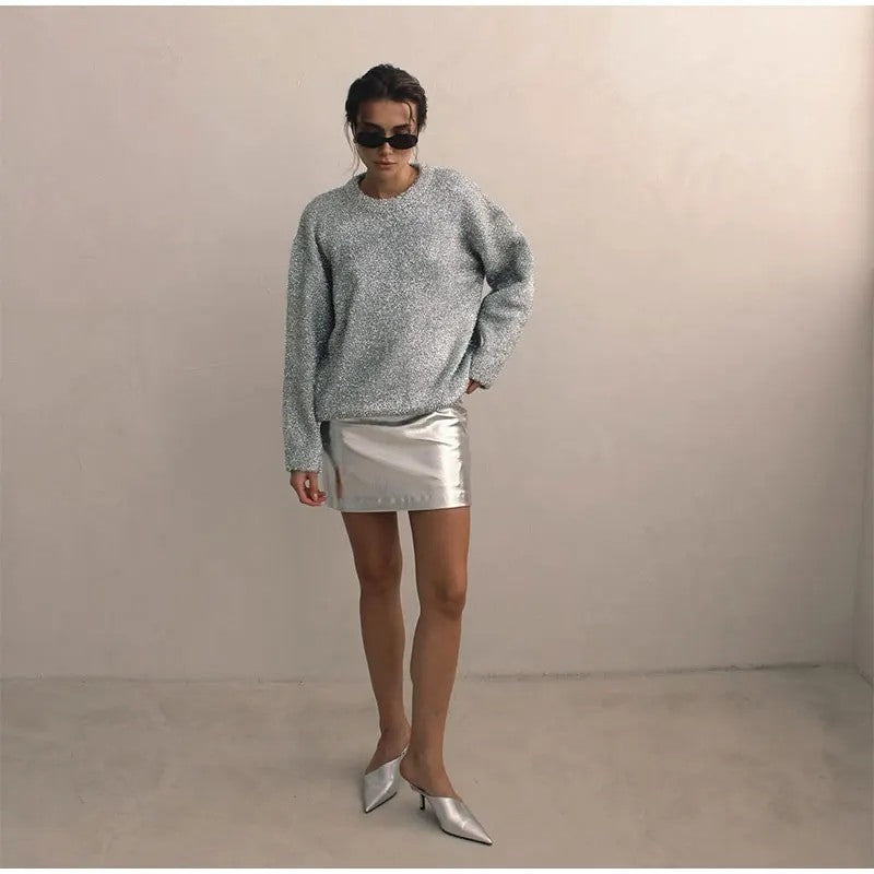 Maglioni metal girocollo