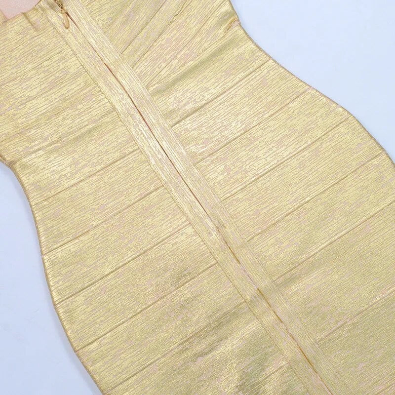 Abito gold shades monospalla