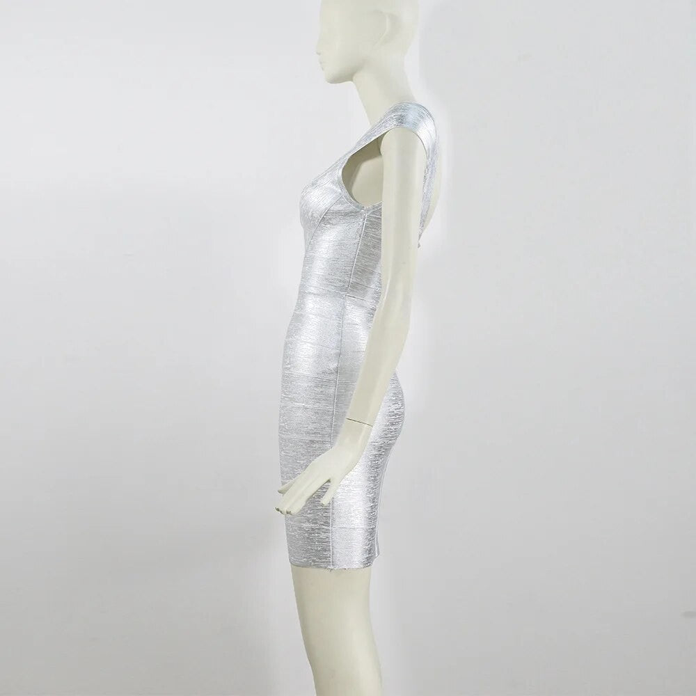 Abito gold shades monospalla