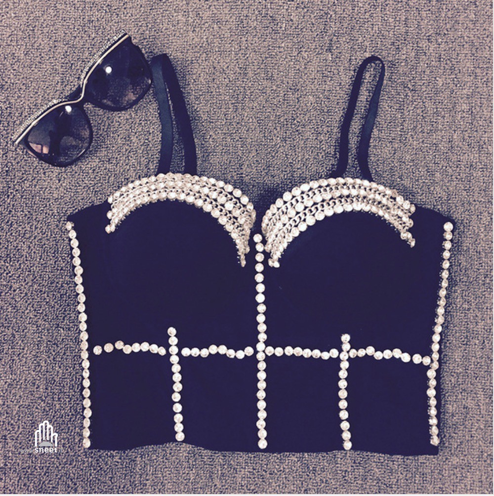 Crop Top Diamond Chain