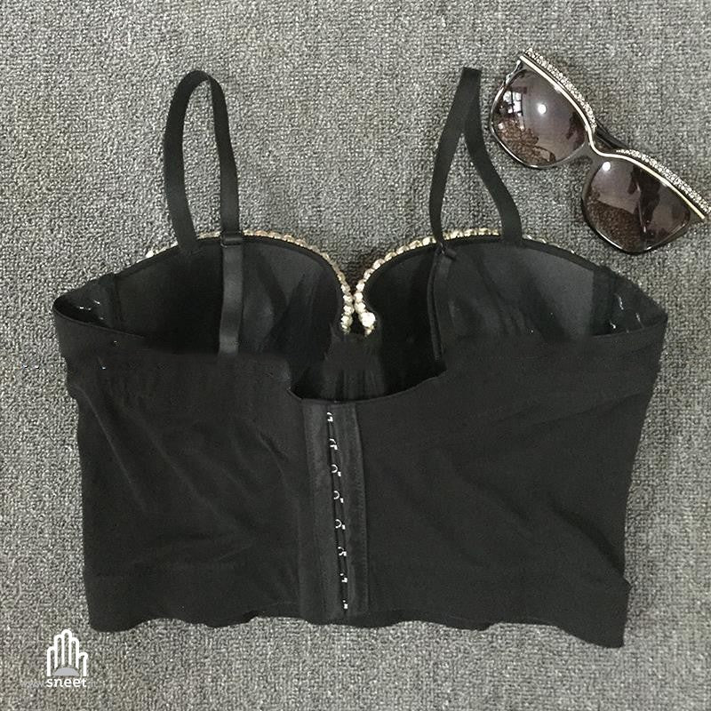 Crop Top Diamond Chain