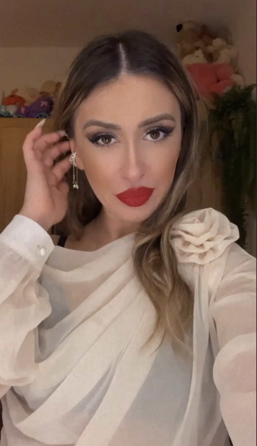 Blusa softflowers monospalla