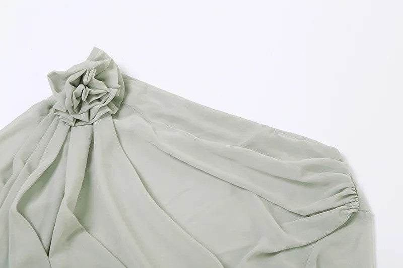 Blusa softflowers monospalla