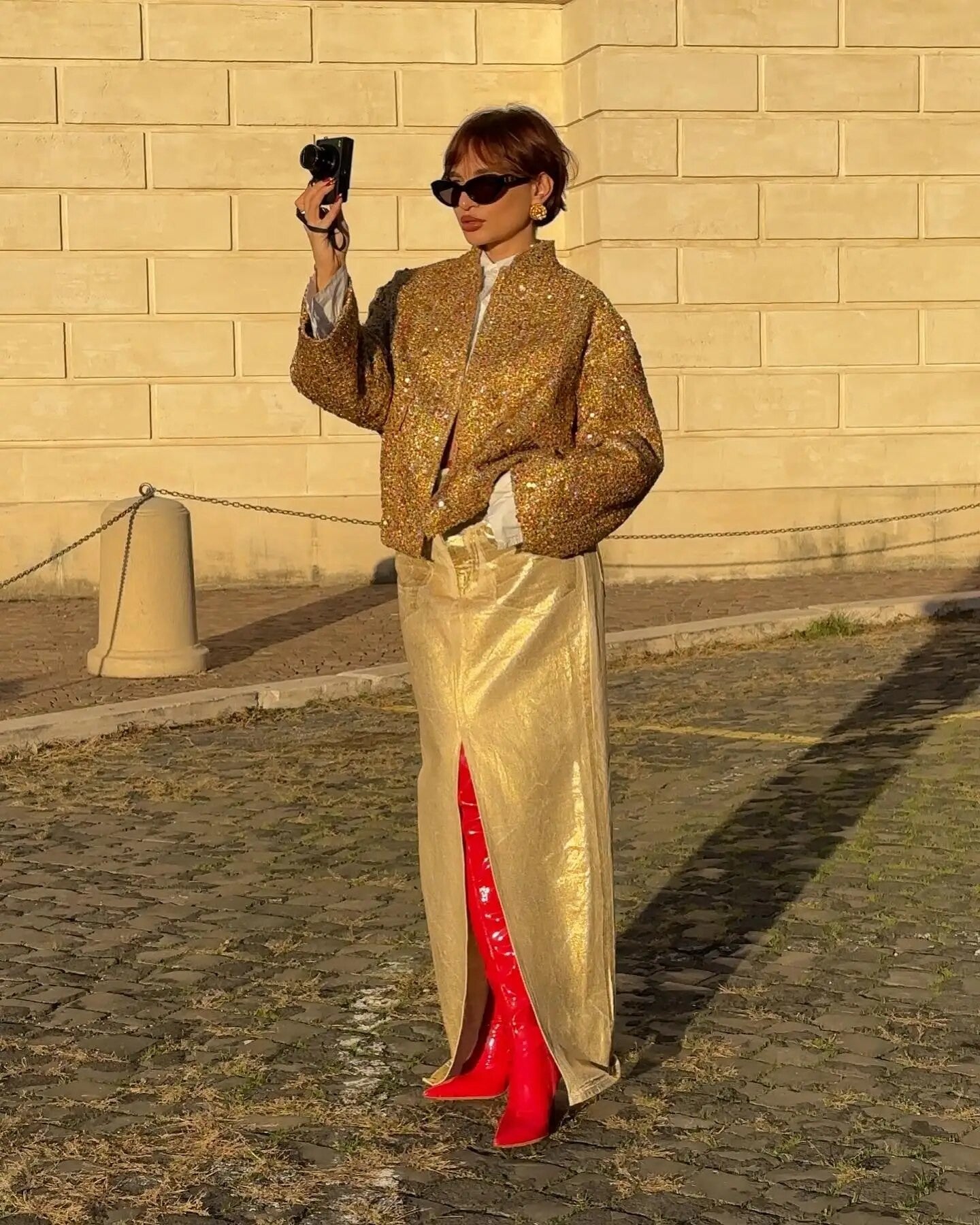 Giacca gold-pailettes