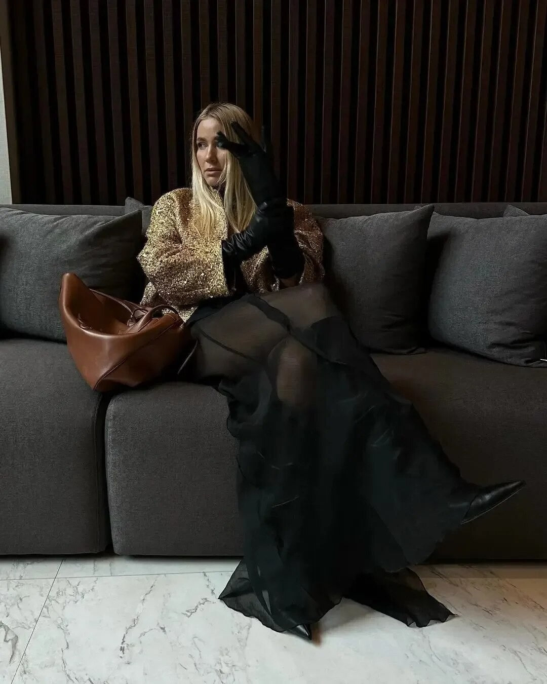 Giacca gold-pailettes