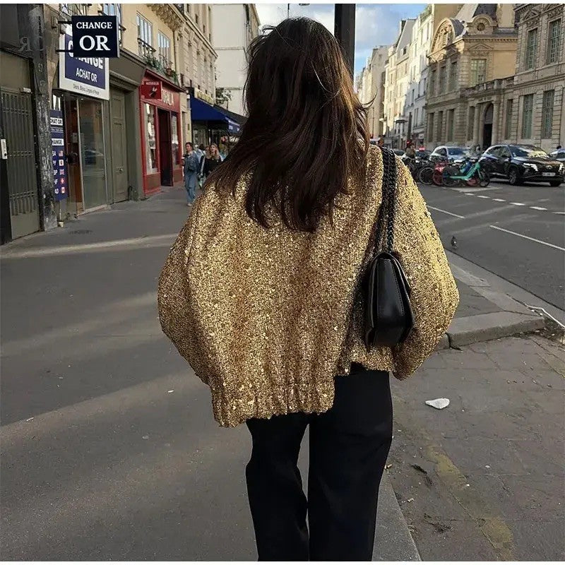 Giacca gold-pailettes