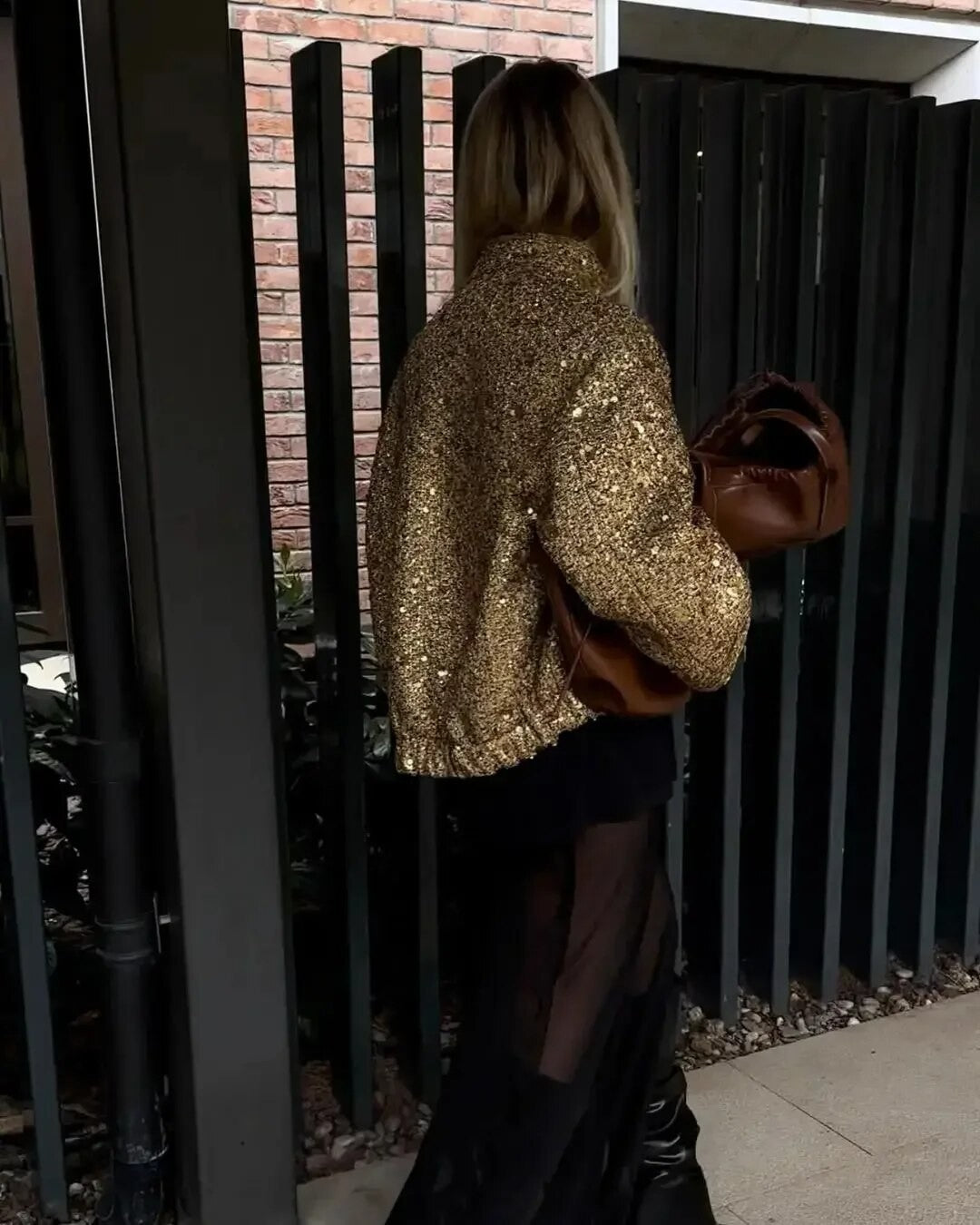 Giacca gold-pailettes